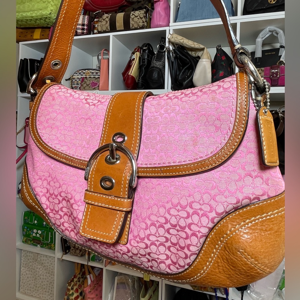 Coach Y2K Barbie Pink Soho Signature Mini C Logo Shoulder Bag- F10926 💕 - Picture 6 of 17
